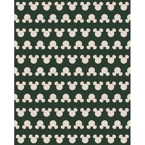 papier peint panoramique Mickey Mouse vert  - Komar