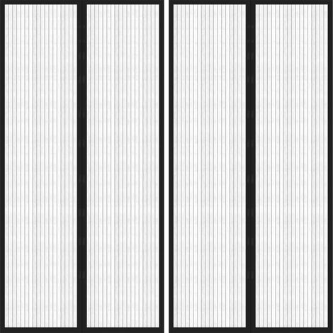Mosquiteras para puerta bloque magnético 2 uds negro 220x100 cm vidaXL