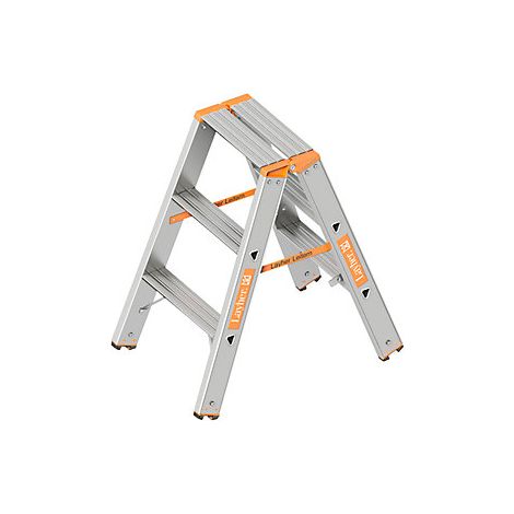 Escalera tipo tijera  acceso por ambos lados  2 x 3 peldaños