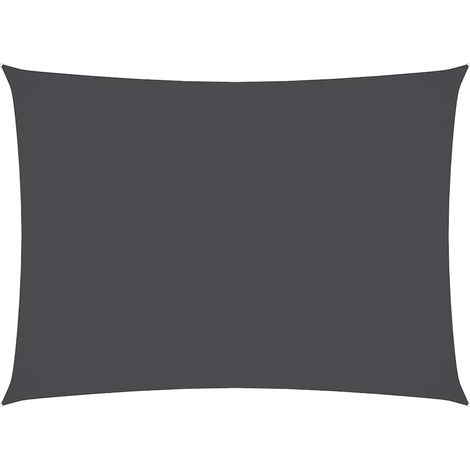 Toldo de vela rectangular tela Oxford gris antracita 3x4,5 m vidaXL