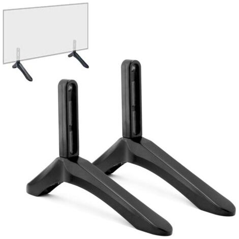 Support TV, supports TV pour téléviseurs de 32 à 65 pouces, support TV pour téléviseurs LCD plats et incurvés jusqu'à 45 kg, distance des trous de montage de 22 mm à 55 mm (1/5)
