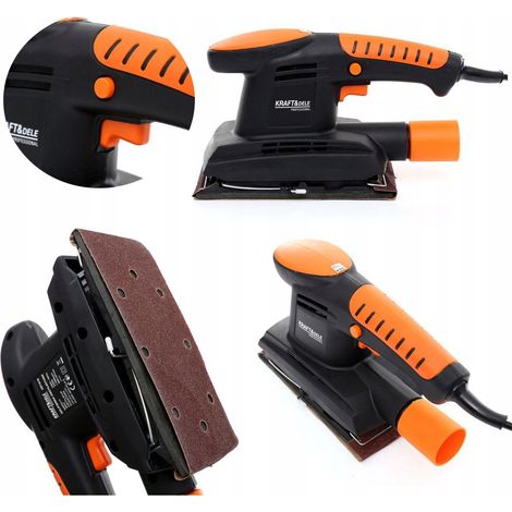 Ponceuse orbitale Kraft&Dele 450 W 230 V pour plâtre, bois et métal (1/5)