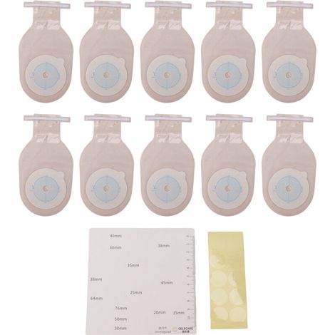 Sacs de stomie vidangeables, poches de colostomie à une pièce pour soins de l'iléostomie et de la stomie