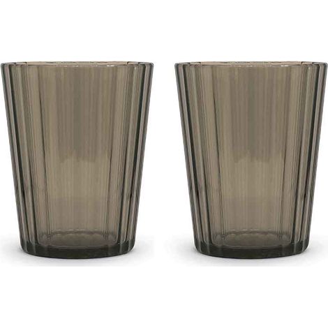 WD LifeStyle Set 2 Bicchieri in Acrilico 370 Ml Marrone (1/5)