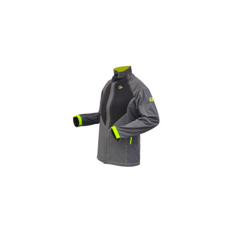 Chaqueta de trabajo técnica 100% elástica pirineo gris/verde PATTONES ROBERT'S S