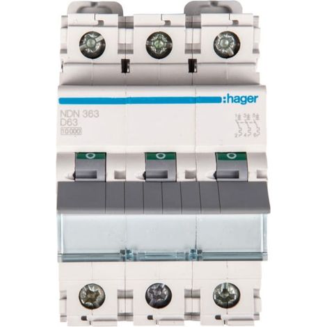 Interruptor automático trifásico D 63A 10kA CA NDN363