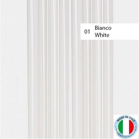 TENDA PER PORTA GOMMA NO RUMORE MOD MARINA CM 125 X 230 COLORE BIANCO ART 39 (1/2)