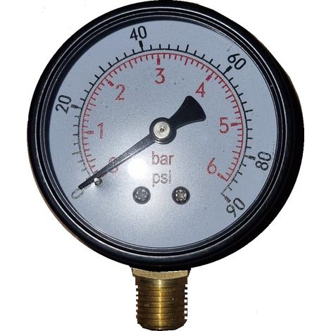 MANOMETER ZUR LUFTDRUCKMESSUNG 0   6 BAR  EXCLUSIVES ANGEBOT