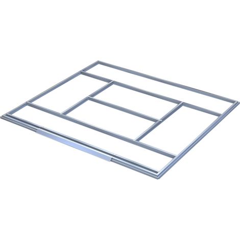 Habitat Et Jardin – Cadre pour fondation abri de jardin 4,07 m² – Acier galvanisé – Dimensions extérieures 1,99 x 1,05 m – Anti UV et anti corrosion