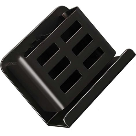 Étagère de rangement murale en acier inoxydable pour salle de bain, idéale pour les peignes, les articles de toilette, etc. Installation sans perçage, conception adhésive, antirouille, tube unique noi (1/2)