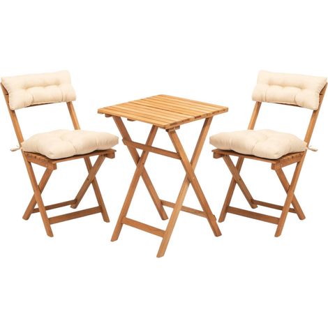 Ensemble Salon de Jardin Isso, Salon d'Extérieur 2 Places, une Table Basse, Marron (1/5)