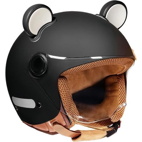 Casco de moto - Casco de scooter - Casco de ciclomotor - Conducción segura - Homologado por ECE y DOT - 54-62 cm - C (1/5)
