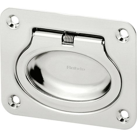 [GEBRAUCHT] B-Ware Rohde Klappgriff Edelstahl 75x58mm 3 Stück Tragkraft 200kg vielseitig einsetzbar
