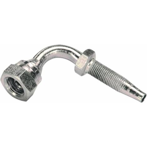 Raccord récupérable femelle 90° - 1/4" - 1/4"