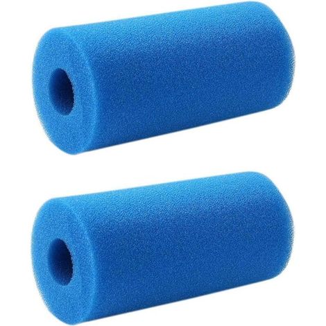Lot de 2 filtres de piscine de réutilisables et lavables en mousse pour piscine compatible (1/5)