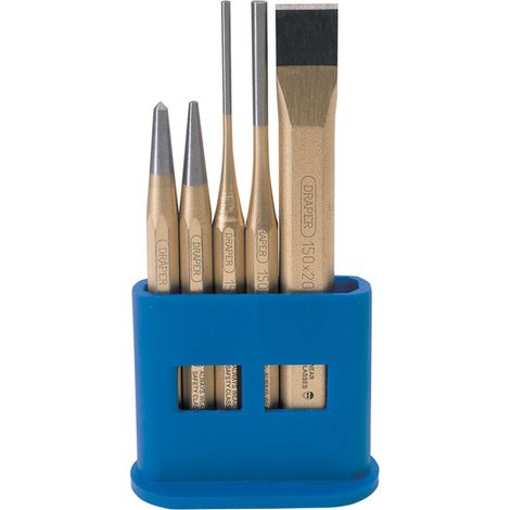 Draper 5-Piece Chisel and Punch Set (Model 13042) – Durable Hand Tools for Carpentry and Metalworking (1/5)