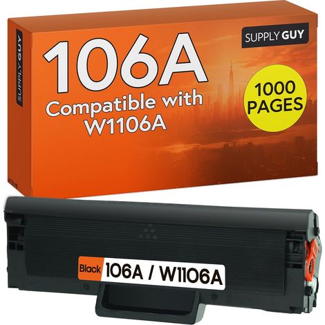 106A W1106A Cartouche de Toner Compatible avec HP Laser 107A 107W 135A 135W 135WG 137FWG MFP 135A MFP 135W MFP 135WG MFP 137FWG Imprimante Laser 107 135 Cartouches ( 1 Toner Noir ) (1/5)
