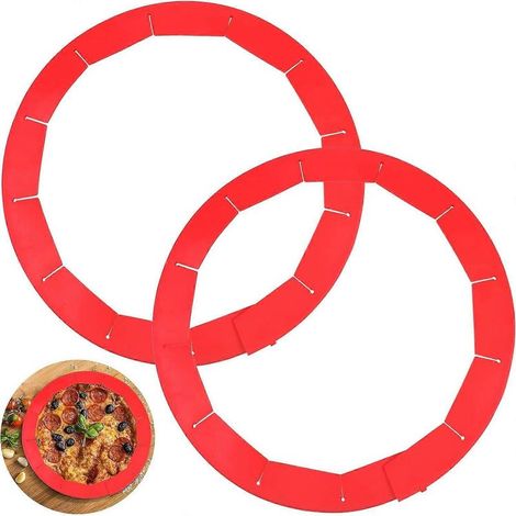 Protection ajustable pour pâte à tarte, sans BPA, pour pâte à tarte cuite, convient aux moules à bords hauts de 20 à 29 cm - Compatible lave-vaisselle (1/4)