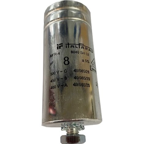 Condensateur 8 µF à cosses de remplacement pour Pompe Sanifloor