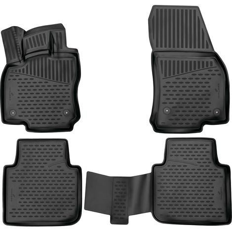 Walser – Tapis en caoutchouc XTR pour VW Tiguan Allspace 2017-2023 – Résistant aux salissures – Fixations d'origine – Protection optimale du sol (1/5)