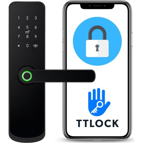 Maniglia con serratura elettronica A260 50/72 TTLock nera