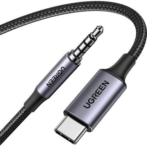 Câble USB C vers Jack 3.5mm TRRS Non-bidirectionnel Casque Micro(2M) Hi-Fi DAC 4 Pôles Compatible avec 17 Pro Max Air 16 Pro Max Plus 15 Galaxy S25 S24 S23 Pixel 9 8 7 iPad Air (1/5)