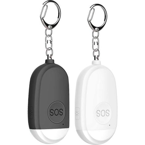 Lot de 2 alarmes personnelles - Sirène d'alarme de poche de 130 dB avec LED (1/5)