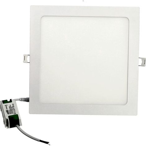 Jandei - Downlight LED 18W 4000K carré encastrable blanc Downlight LED (1/4)