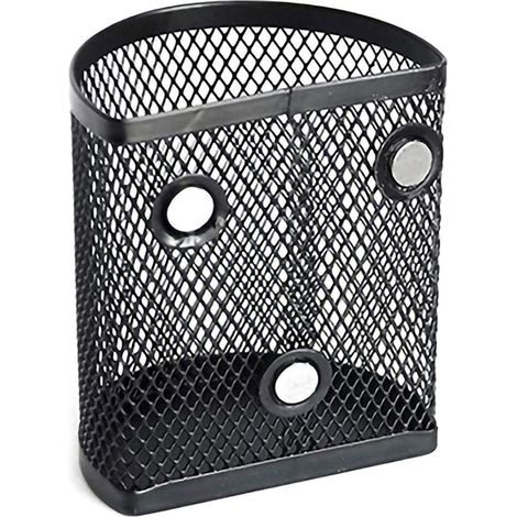 Lntyq Porte Crayon Magnétique Frigo Porte Stylo Magnétique Panier De Rangement en Maille Pot à Crayon Aimanté pour Bureau Enfant Tableau Blanc(Crayons Non Inclus)