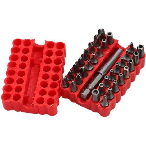 33 embouts de sécurité avec porte-embouts et clés hexagonales (1/4)