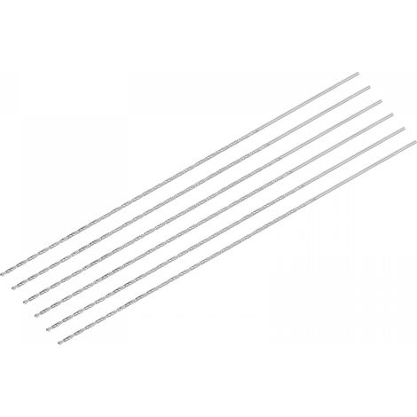 HSS Haute Vitesse Acier Extra Long Forets Hélicoïdaux 2mm Perceuse Diamètre 300mm Longueur 6 Pcs (1/5)