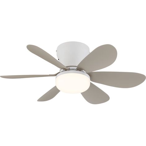 Ceiling Fan Delores White-Sand with LED & Remote