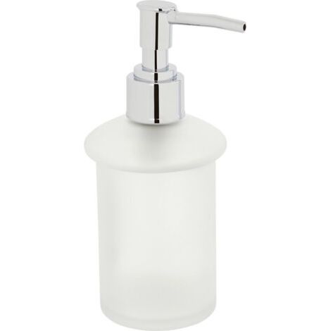 Distributeur De Savon Liquide En Verre Dépoli De Remplacement Accessoires De Salle De Bain (1/3)