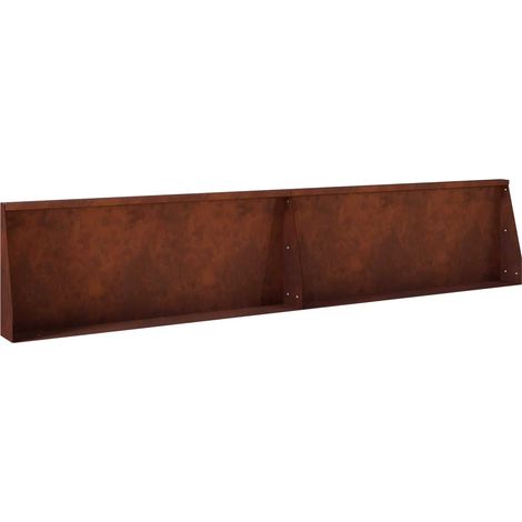 Muro di contenimento 2 pz 100 x 12 x 40 cm Acciaio Corten vidaXL