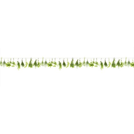 Küchenrückwand WandArt easy 200 x 58,5 cm, 3 mm, herbs line Spritzschutz