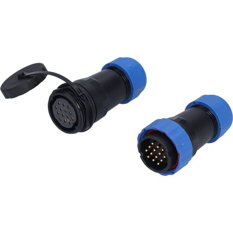 Connecteur étanche aviation 14 broches SP28 IP68 résistant à l'oxydation PA66 PA6