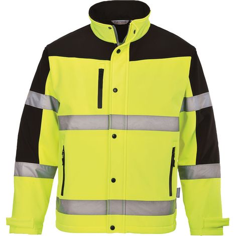 Softshell Hv Bicolore (3 Schichten) Farbe: Gelb Größe M - Portwest