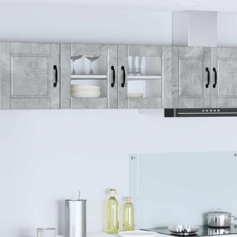 Küchenschrank mit Tür Beton Grau 80 x 31 x 40 cm Holzwerkstoff