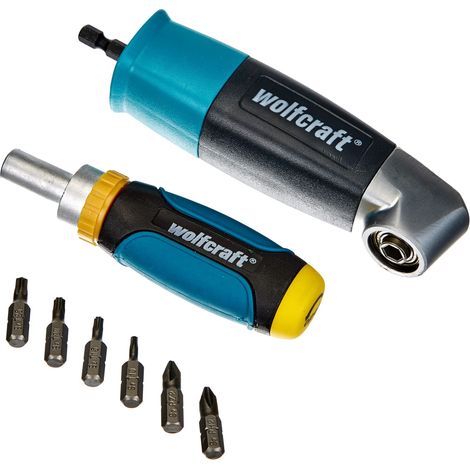 wolfcraft - Set per avvitatura angolare - Kit per forare e avvitare ad angolo - 8 pezzi - cod. 1001000 (1/5)