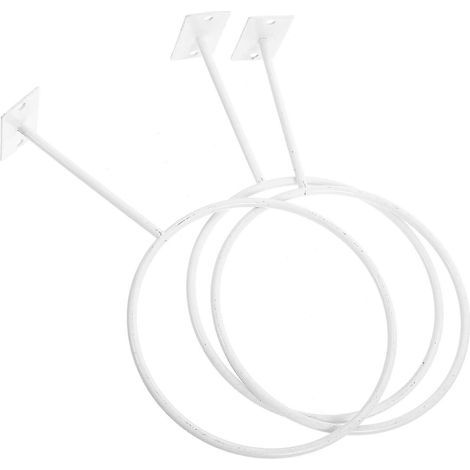 Lot de 3 supports muraux pour paniers de basket. design simple. organisateur d'équipement sportif pour salle de sport à domicile (1/5)