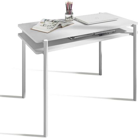 Mesa estudio Mod-Rio acabado blanco, 54 x 100 x 77 cm (fondo x ancho x alto) (1/3)