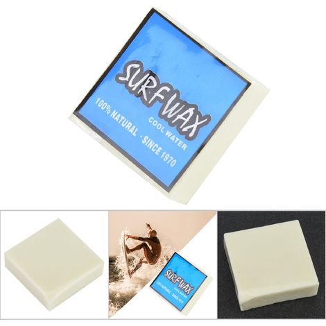 Cire antidérapante haute qualité pour surf, skimboard et skateboard (bleu) (1/5)