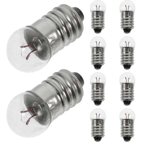 Ecleanfy - 50 petites ampoules à vis miniatures E10 1,5 V (1/5)