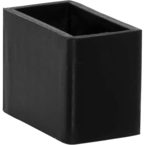 4 pièces 15 x 30mm Capuchons de Jambe de Chaise en Silicone rectangulaires, antidérapants, Capuchons de Protection pour Pieds de Chaise, protecteurs de Sol, Planeurs de Pieds de Meubles Noirs (1/5)