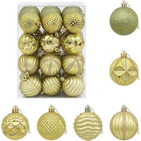 vidaXL Juego de bolas navideñas 36 uds. Verde claro 6 cm Poliestireno (1/5)