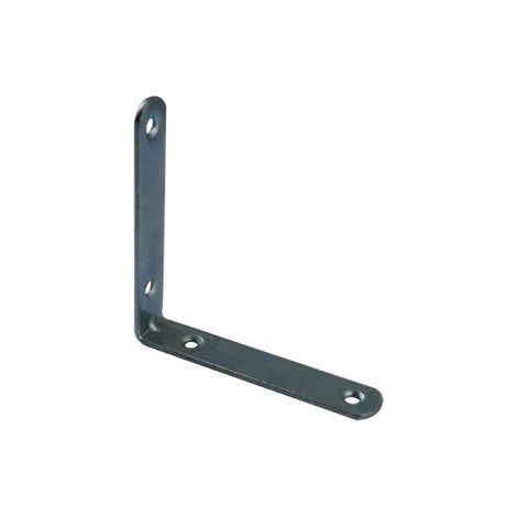 Soporte de silla con extremo redondo, 80x80x15 mm, acero galvanizado