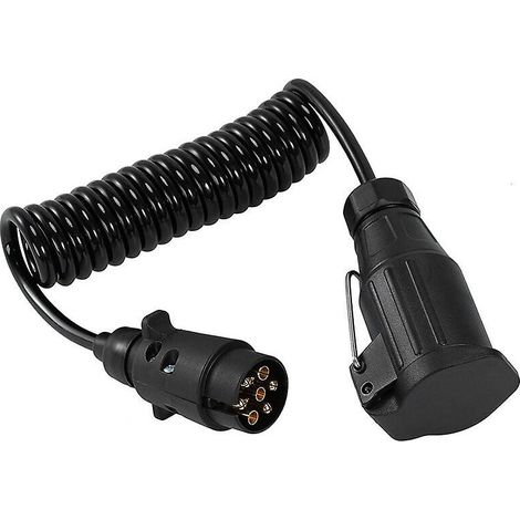 Câble d'extension pour remorque, prise de remorque 7 broches 12 V avec connecteur pour accessoires de remorque de voiture (1/5)