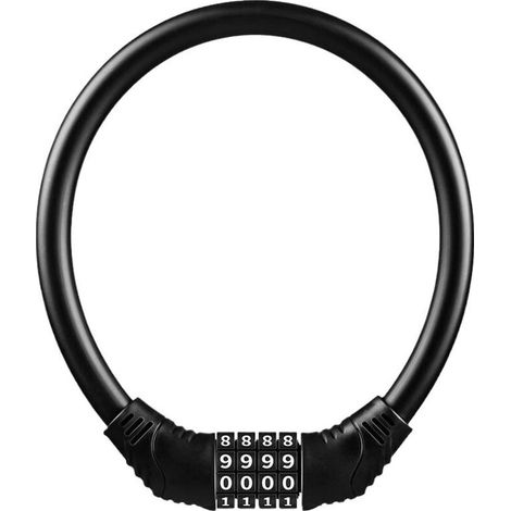 Chaîne Antivol Vélo,Cadenas de Chaîne pour Bicyclette, Chaîne Antivol Vélo à Code, Cadenas à Vélo Chaînes Antivol avec 4 Chiffres Mot de Passe pour vélo, Moto