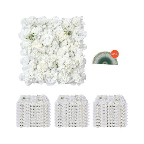 Panneau Mural Décoratif Floral - 24 PCS Mur à Fleurs (1/5)