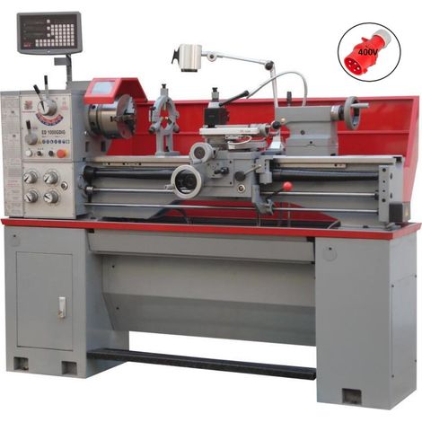 Tornio parallelo da ferro metallo con visualizzatore 400v Holzmann ed1000gdig